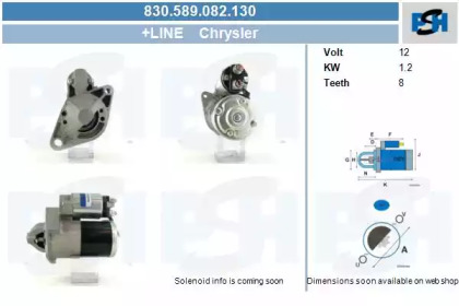 Стартер (CV PSH: 830.589.082.130)