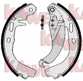 Комлект тормозных накладок (KAWE: 02500)