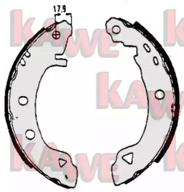 Комлект тормозных накладок (KAWE: 04920B)