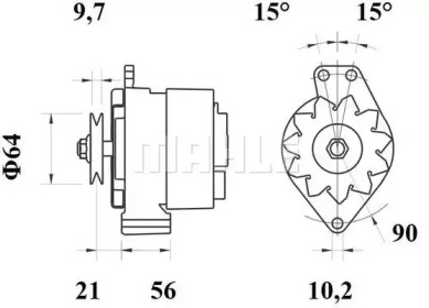 Генератор (MAHLE ORIGINAL: MG 152)