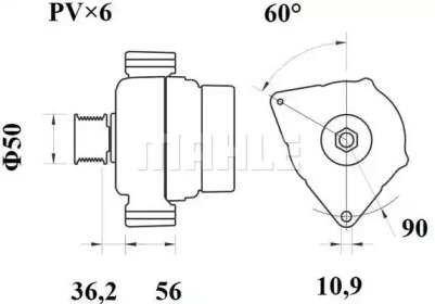 Фильтр (MAHLE ORIGINAL: OX 85D)