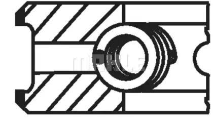 Комплект колец (MAHLE ORIGINAL: 004 45 V0)