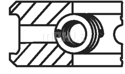 Комплект колец (MAHLE ORIGINAL: 011 RS 00108 0N0)