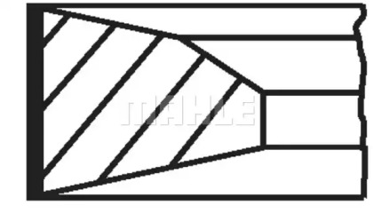 Комплект колец (MAHLE ORIGINAL: 034 18 N0)