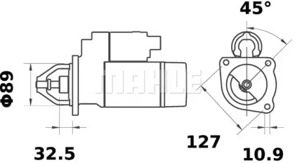 Стартер (MAHLE ORIGINAL: MS 406)