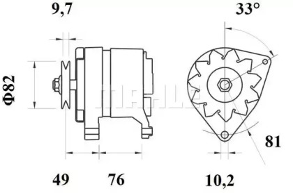 Генератор (MAHLE ORIGINAL: MG 250)