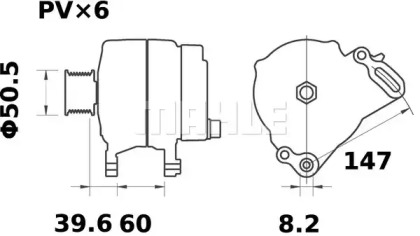 Генератор (MAHLE ORIGINAL: MG 405)