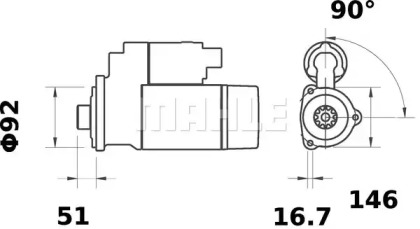 Стартер (MAHLE ORIGINAL: MS 112)