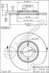 Тормозной диск (BRECO: BS 7056)