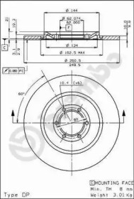 Тормозной диск (BRECO: BS 7075)