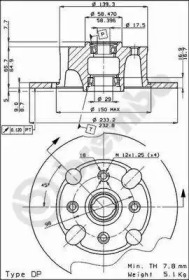 Тормозной диск (BRECO: BS 7086)