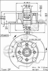 Тормозной диск (BRECO: BS 7319)