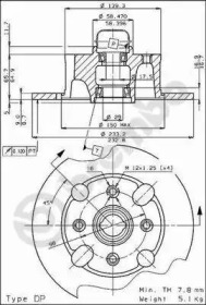 Тормозной диск (BRECO: BS 7320)