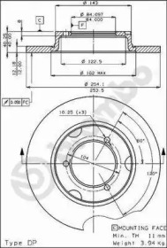 Тормозной диск (BRECO: BS 7106)