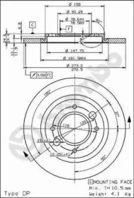 Тормозной диск (BRECO: BS 7124)