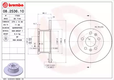 Тормозной диск (BRECO: BS 7144)