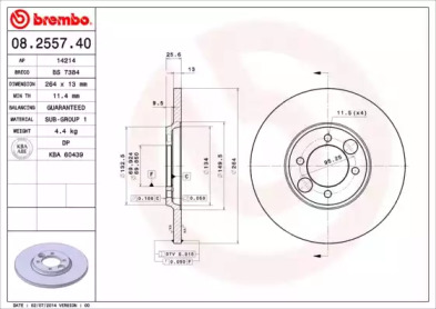 Тормозной диск (BRECO: BS 7384)