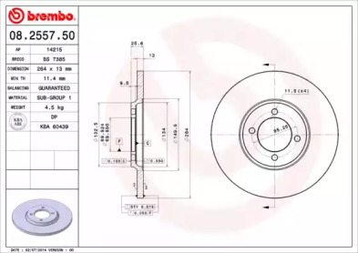 Тормозной диск (BRECO: BS 7385)