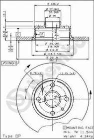 Тормозной диск (BRECO: BS 7158)