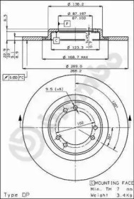 Тормозной диск (BRECO: BS 7163)