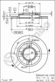 Тормозной диск (BRECO: BS 7321)