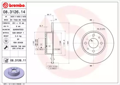 Тормозной диск (BRECO: BS 7332)