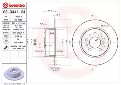 Тормозной диск (BRECO: BS 7209)