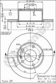 Тормозной диск (BRECO: BS 7220)