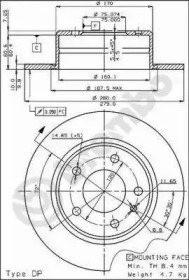 Тормозной диск (BRECO: BS 7221)