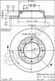 Тормозной диск (BRECO: BS 7225)