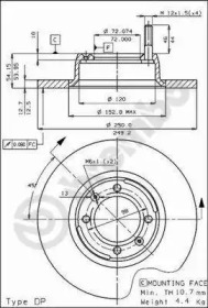 Тормозной диск (BRECO: BS 7228)