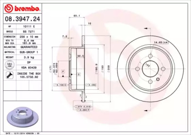 Тормозной диск (BRECO: BS 7271)