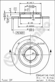 Тормозной диск (BRECO: BS 7235)