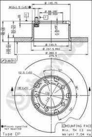 Тормозной диск (BRECO: BS 7272)