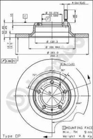 Тормозной диск (BRECO: BS 7346)