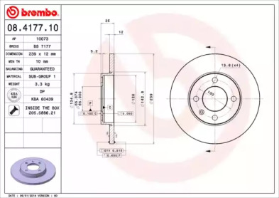 Тормозной диск (BRECO: BS 7177)