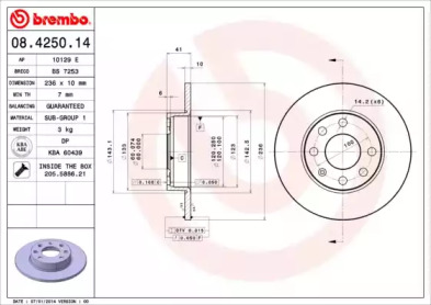 Тормозной диск (BRECO: BS 7253)