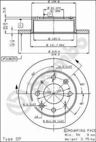 Тормозной диск (BRECO: BS 7258)