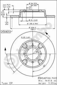 Тормозной диск (BRECO: BS 7265)