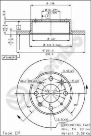 Тормозной диск (BRECO: BS 7323)