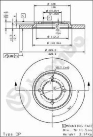 Тормозной диск (BRECO: BS 7498)