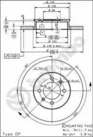 Тормозной диск (BRECO: BS 7340)