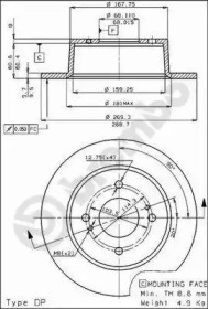 Тормозной диск (BRECO: BS 7350)