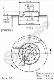 Тормозной диск (BRECO: BS 7391)