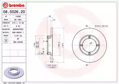 Тормозной диск (BRECO: BS 7591)