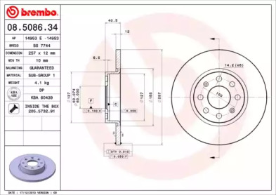 Тормозной диск (BRECO: BS 7744)