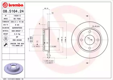 Тормозной диск (BRECO: BS 7592)