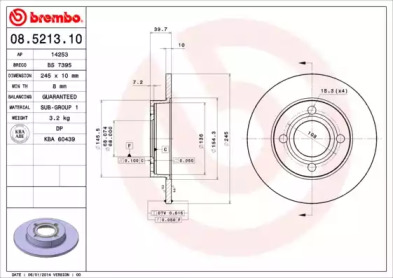 Тормозной диск (BRECO: BS 7395)