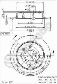 Тормозной диск (BRECO: BS 7396)