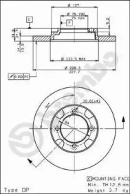 Тормозной диск (BRECO: BS 7412)